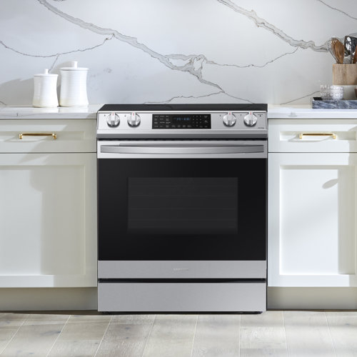 Samsung 30" 6.3 cu. ft Smart Slidein Electric Range & Reviews Wayfair